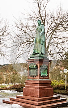 The statue of the abbot Charles Kaspar Reitenberger