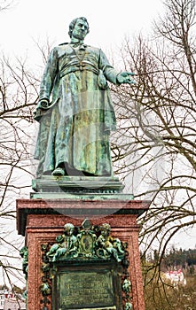 The statue of the abbot Charles Kaspar Reitenberger