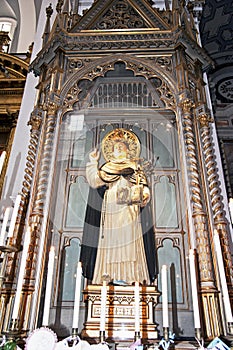 Statue of Saint Vincenzo Ferrer in the Basilica of Saint Maria della Sanita, Naples, Italy photo