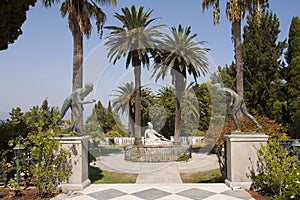 Statue of Achilles in Achillion photo