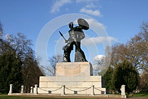 Statue of Achilles, the Greek hero.