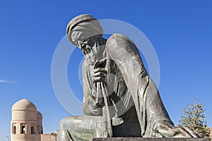 Statue of Al Khorezm, persian mathematician who discovered Algorithm.