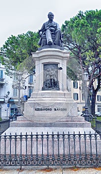 Statue of Alessandro Manzoni, Lecco, Italy