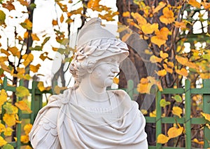 Statue of Alexander the Great in Summer Garden.