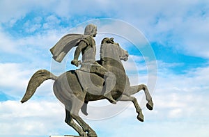 Statue of Alexander the Great at Thessaloniki city