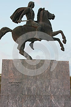 Statue of Alexander the Great Thessaloniki Greece