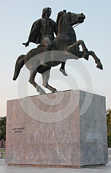 Statue of Alexander the Great Thessaloniki Greece