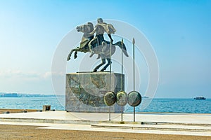 Statue of Alexander the Great in Thessaloniki, Greece