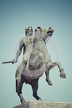 Statue of Alexander the Great in Thessaloniki, Makedonia, Greece