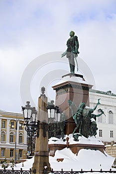 Statue of Alexander II In Helsinki