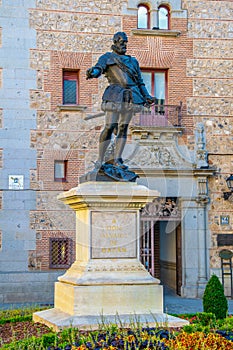 Statue of Alvaro de Bazan in Madrid, Spain