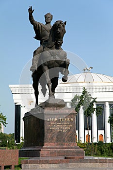 Statue of Amir Temur in Tashkent - Uzbekistan