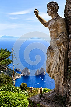 The statue of Anacapri