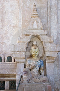 Statue at Ananda Temple , old Bagan, Myanmar.