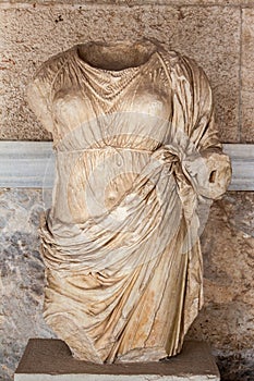 Statue in Ancient Agora Athens