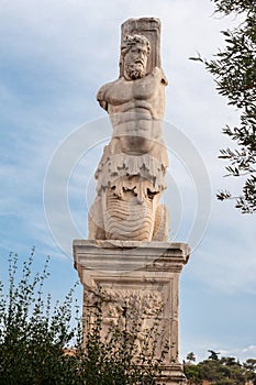 Statue in Ancient Agora Athens