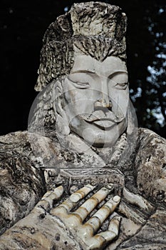 A Statue of the ancient Chinese hero Liu Bei