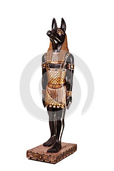 Statue of ancient Egyptian god Anubis