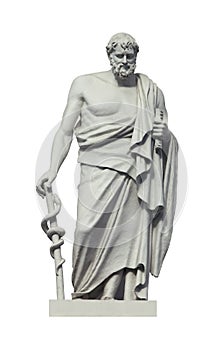 Statue of the ancient greek phisician Hippocrates