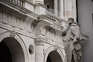 Statue of Andrea Palladio Venetian Renaissance architect, Vicenza, Italy.