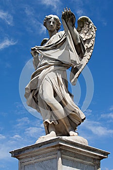 Statue of angel on ponte San Angelo, Rome