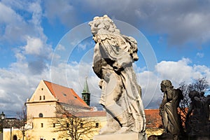 Statue of an angel, Prague, Czech republic