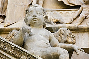 Statue of angel at Prague Loreta