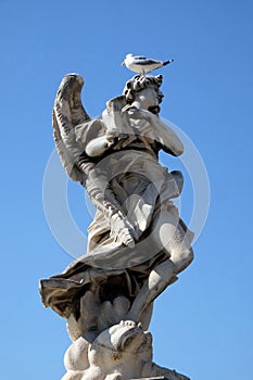Angel with the Superscription, Ponte Sant Angelo in Rome photo