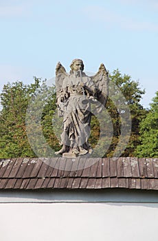 Statue of angel in Zdar nad Sazavou