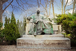 Statue of Anonymous in the City Park of Budapest