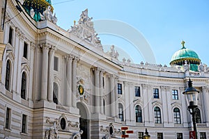 Statue of Archduke Charles near Hofburg imperial palace of Habsburg dynasty in Vienna, Austria. photo