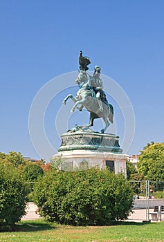 Statue of Archduke Karl-Ludwig-John on Heldenplatz. Vienna