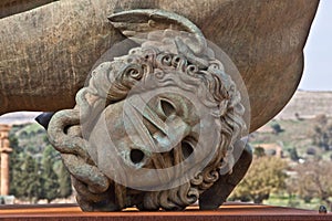 The statue in the archeological area of Agrigento