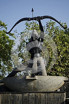 Statue of Arjuna at Chennai,Tamil Nadu,India, Asia