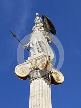 Statue of Athena in Greece photo