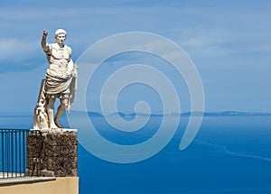 Statue of Augustus, Anacapri, Capri. photo