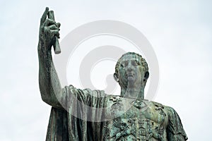 Statue of Augustus Caesar in Rome, Italy