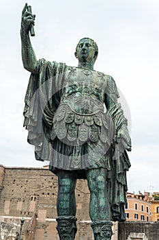 Statue of Augustus Caesar in Rome, Italy photo