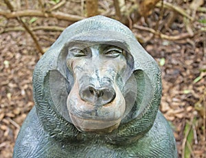 A statue of a Baboon.