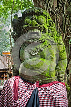 Statue of Balinese demon in Ubud