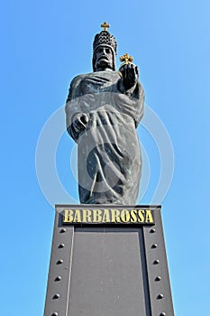 Statue of Barbarossa, Hamburg, Germany photo