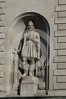 Statue of Bartolomeu Dias at the High Commission of South Africa in London, England photo