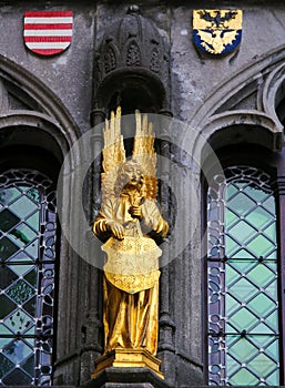 Angel with Flemish Lion in Bruges