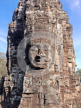 Statue Bayon Temple Angkor Thom