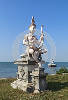 A statue at Beach Kep in Cambodia