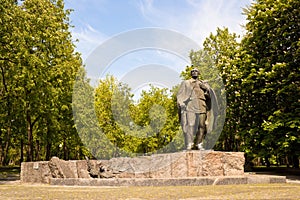 Statue of belarusian writer Janka Kupala photo