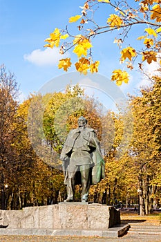 Statue of belarusian writer Janka Kupala photo