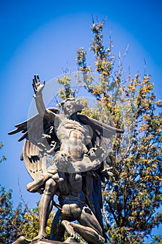 Statue bella de artes mexico city