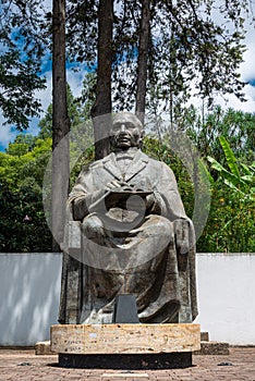 Statue of Benito Juarez, at Guelatao, Oaxaca, Mexico photo