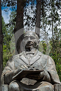 Statue of Benito Juarez, at Guelatao, Oaxaca, Mexico photo